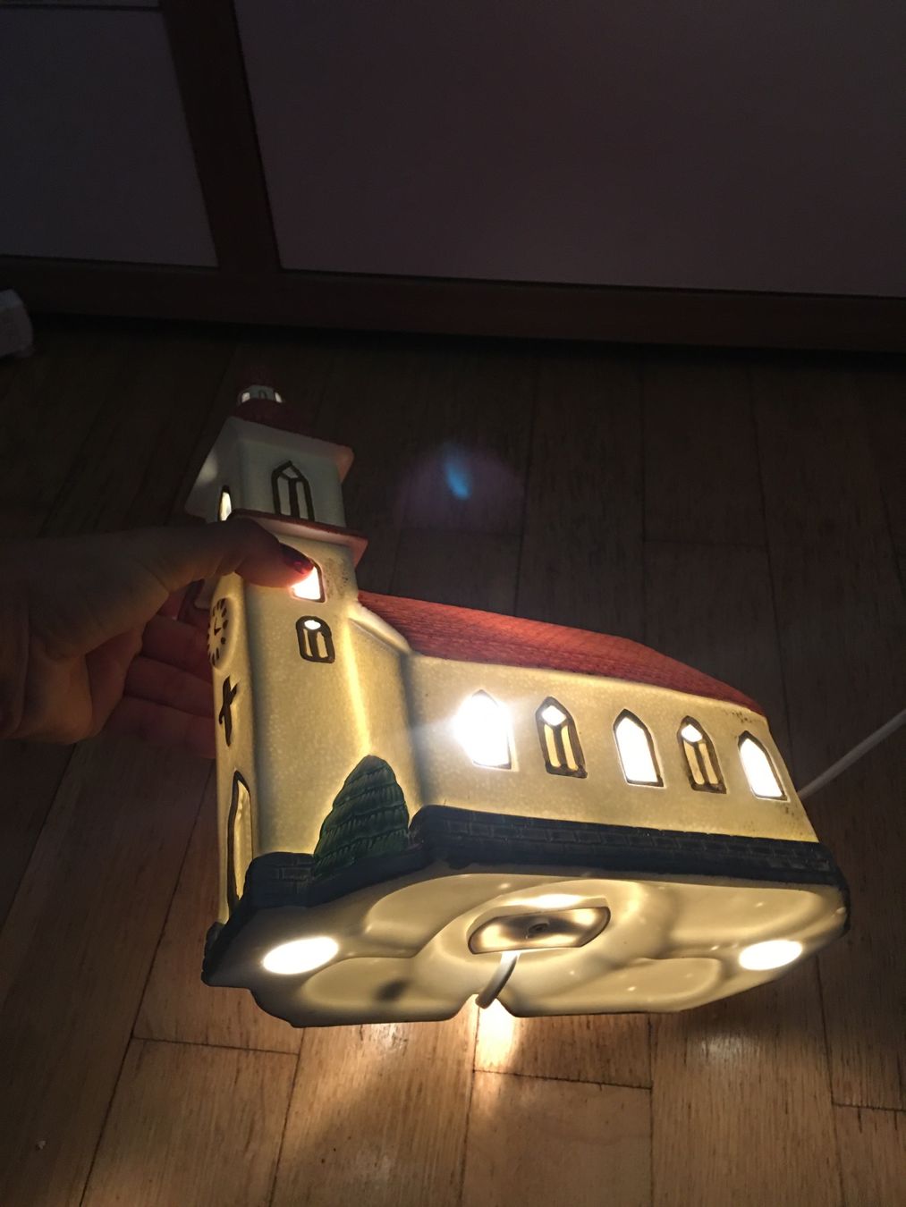 Lampade: Schöne Deko Lampe Kirche Gebäude mit Stecker – Usato da Grenchen venduto da Wolfine 8