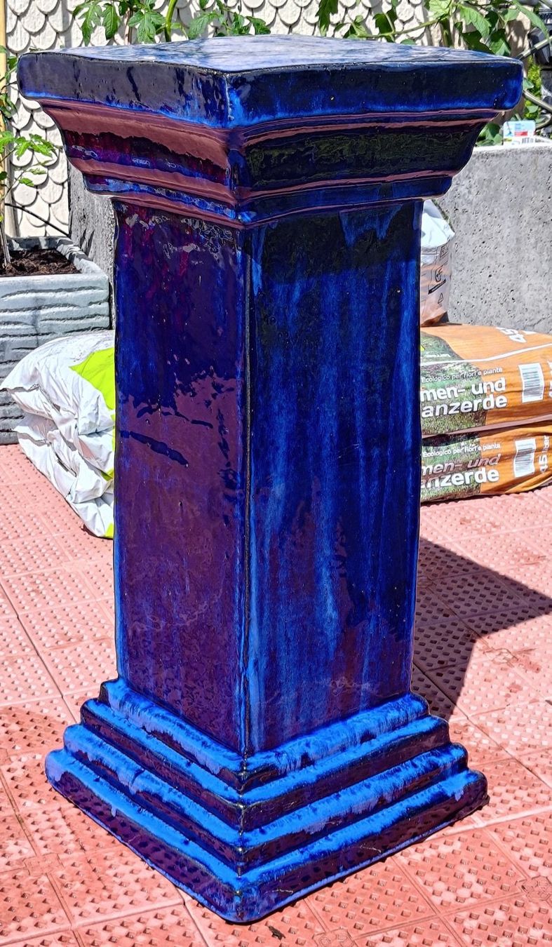 Altro in Decorazioni & Accessori: Terrakotta Säule in blau – Nuovo (secondo la descrizione) da Richterswil venduto da Tilka