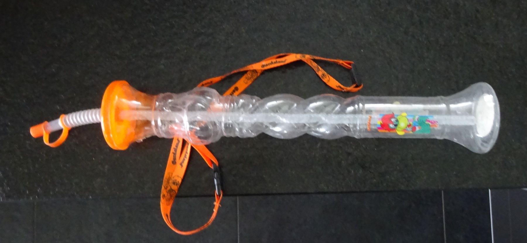 Borracce & Thermos: PET-Flasche mit Strohhalm "orange" - Gardaland – Usato da Wagenhausen venduto da Svema 1
