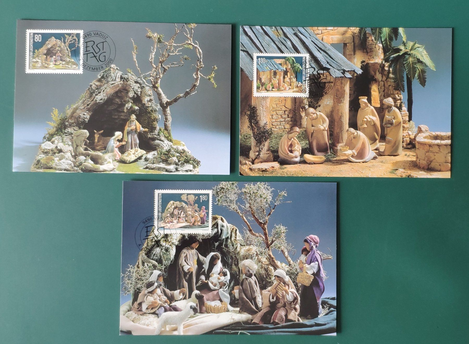 Alle Briefmarken: Liechtenstein Weihnachten 4.12.2000 FDC / Karten – Gebraucht aus Volketswil von Spacepanda 1
