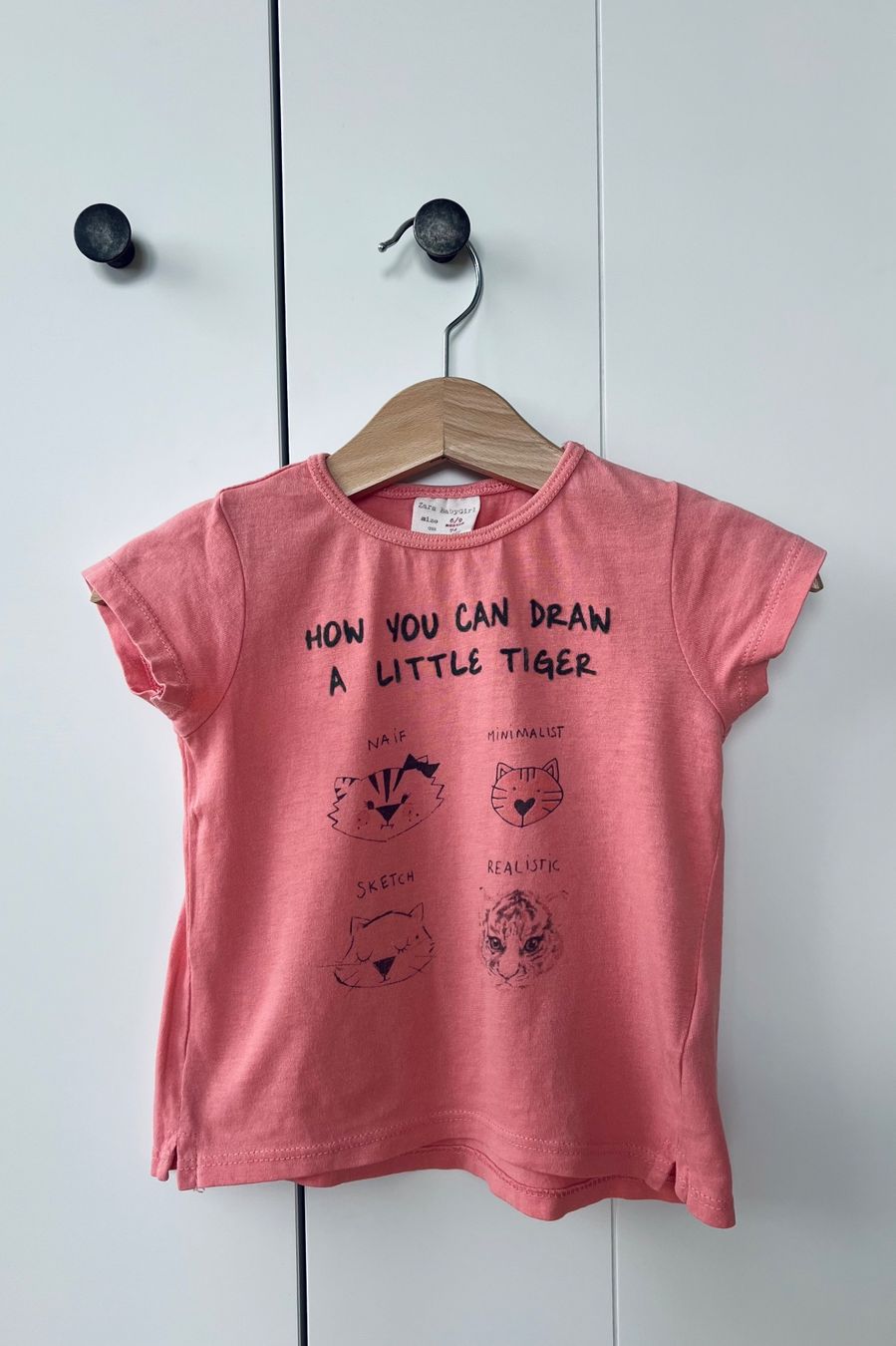 Zara Camicette, T-shirt & Top: Zara, 74, T-shirt, rosa, Tiger – Usato da Burgdorf venduto da rulan 1