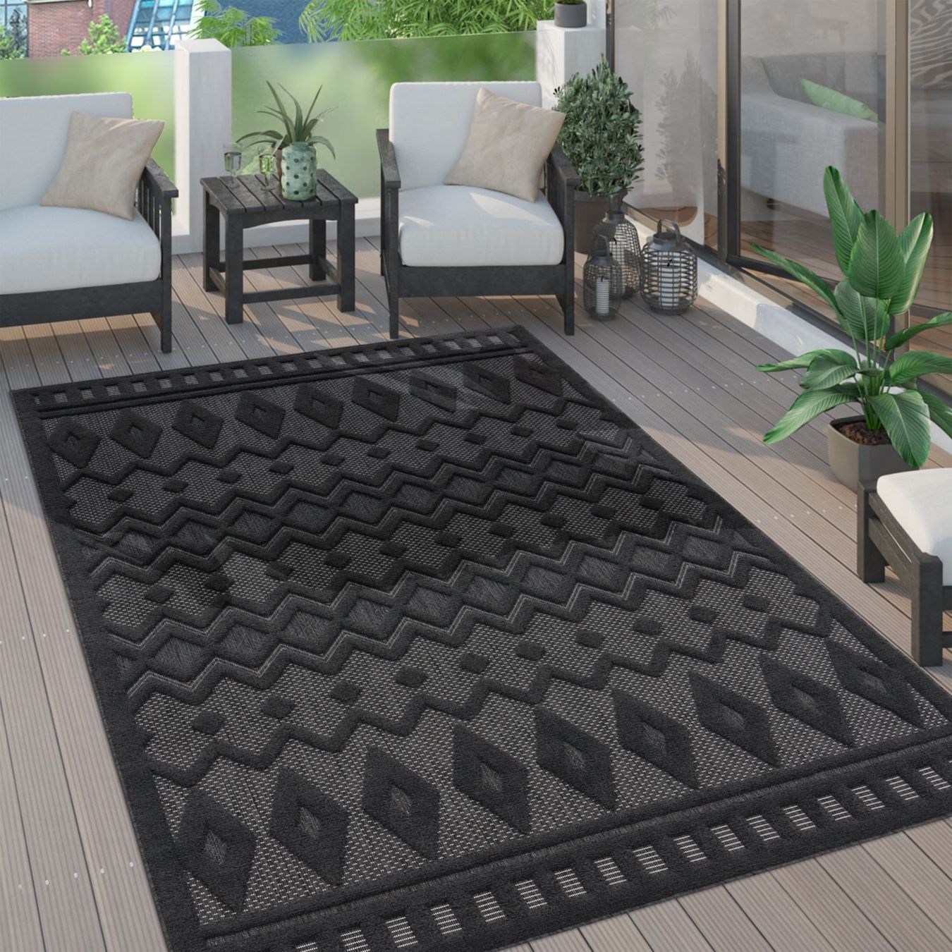 Tappeti: XXL Teppich NEU 3D Effekt Boho Ethno 200x290 – Nuovo e nell'imballaggio originale da Bern venduto da Miraitrading 1