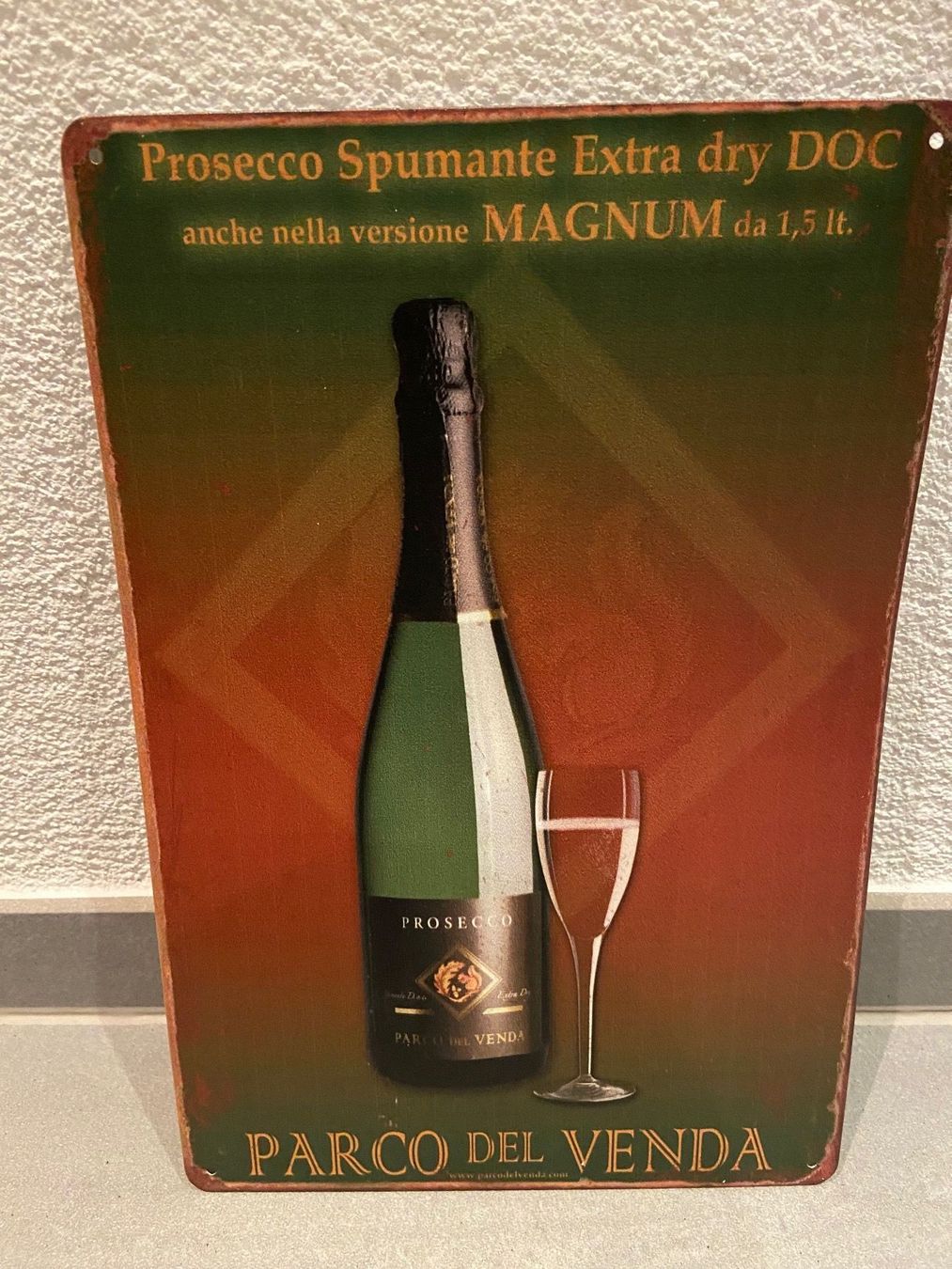 Insegne: PROSECCO EXTRA METALL SCHILD DOC SCHILD NEU! – Nuovo e nell'imballaggio originale da Seon venduto da Aaargauer01 2