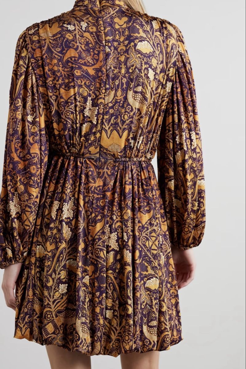 Vestiti: ULLA JOHNSON gathered printed stretch-jersey mini – Nuovo (secondo la descrizione) da Versoix venduto da pen_6hgs 3
