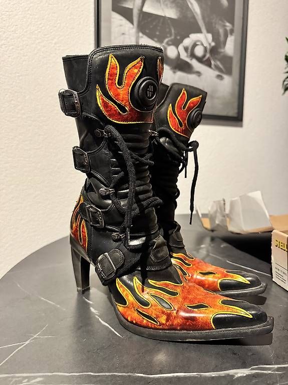 New Rock Scarpe da donna: New Rock Flame Boots Gr. 38 – Usato da Zollikofen venduto da lis_qtt8
