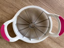 Melonenschneider weiss mit pinken Griffen guter Zustand