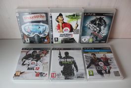 6 Stück Sony PlayStation 3 Spiele / PS3 Games / Bundle