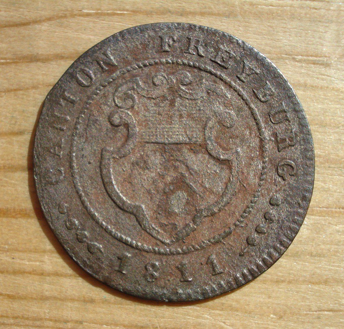 Tutti le monete: (D3) Freiburg Halbbatzen 1811 – Usato da Erlach venduto da Net-Coins
