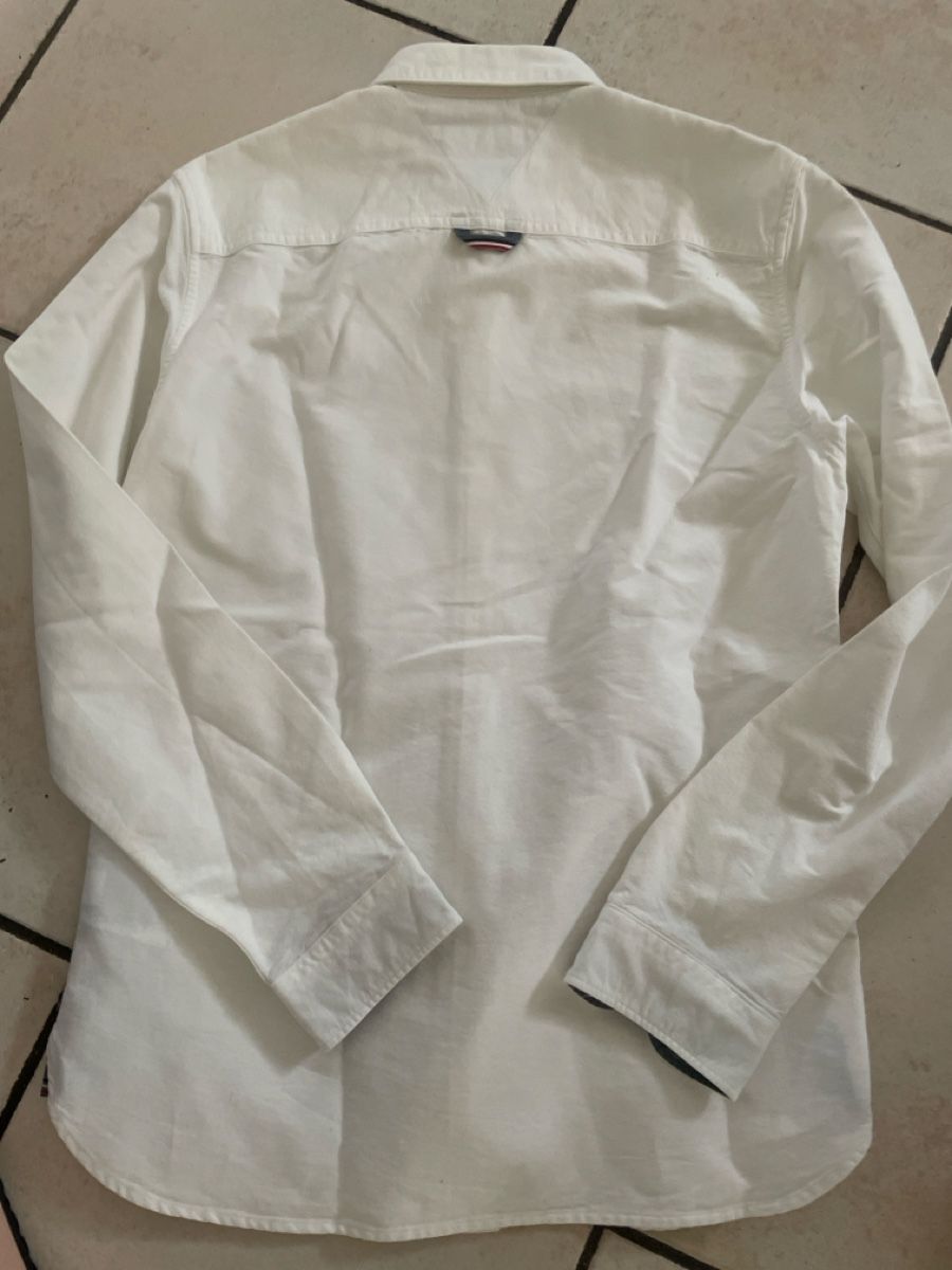 Tommy Hilfiger Camicie: Tommy Hilfiger Denim Hemd, Weiss, Regular Fit, Gr. S – Nuovo (secondo la descrizione) da Obergerlafingen venduto da cabo4 4