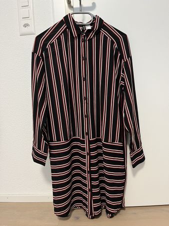 Blusenkleid/Tunika schwarz gestreift 36 neu
