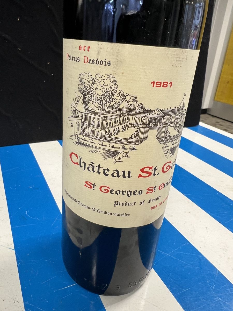 Vino: ST.EMILION CHATEAU ST.GEORGES 1981 – Nuovo (secondo la descrizione) da Genève venduto da Leboucheoreilles 1