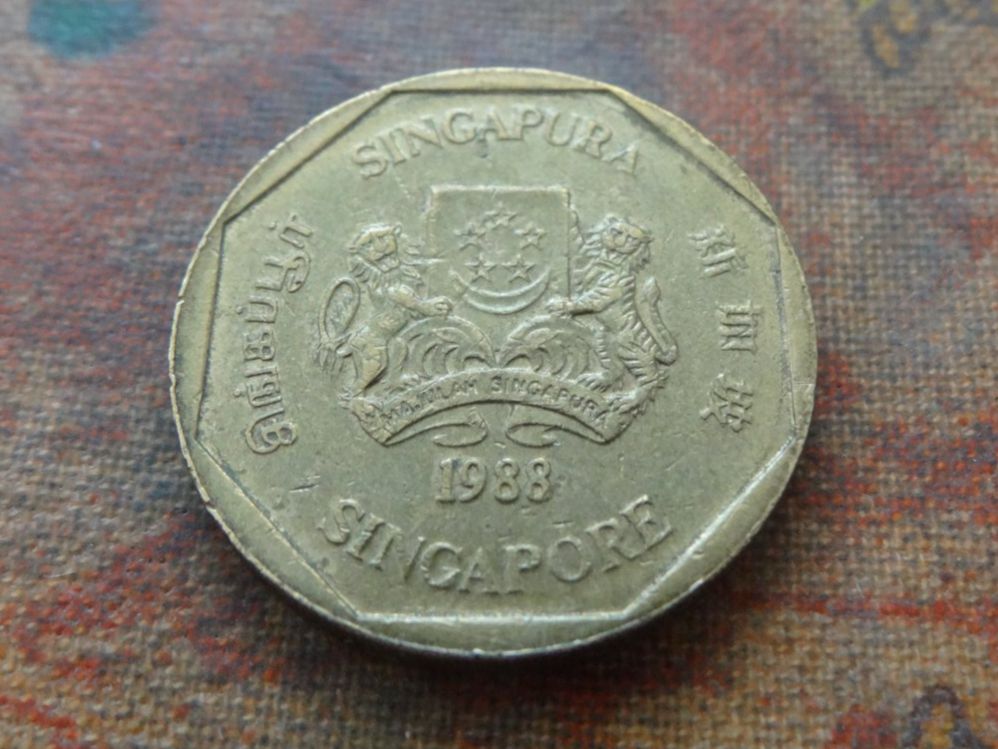 Toutes les monnaies: SINGAPOUR  1  Dollar  1988 – D'occasion à Romanel-sur-Lausanne par Swift13