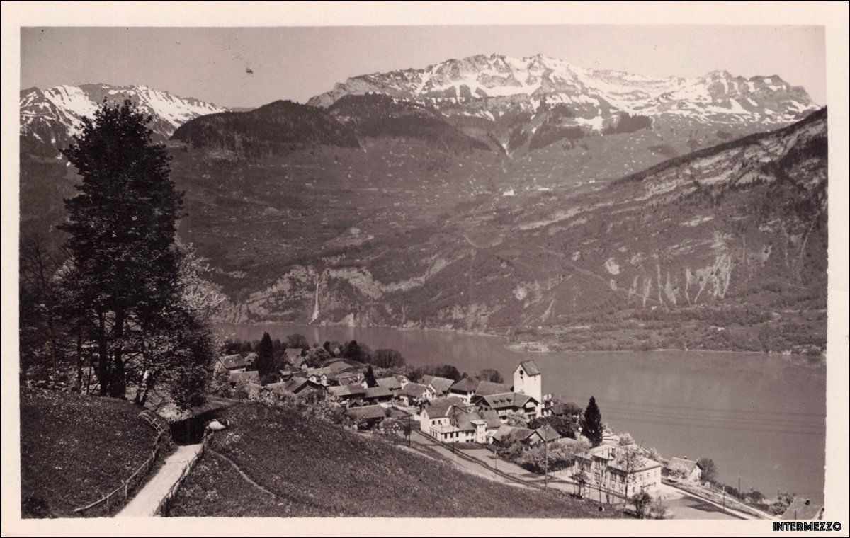 Cartoline postali: Obstalden GL // Dorf Walensee – Usato da Basel venduto da intermezzo12