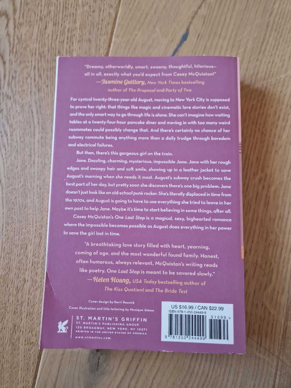 Libri: Signierter Roman: One Last Stop - Casey McQuiston – Usato da Mellingen venduto da BiBi.16 3