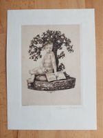 Exlibris Hanns Bastanier - Original Radierung signiert 1908