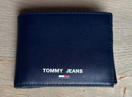 Tommy Jeans Portemonnaie, dunkelblau, Leder, neuwertig