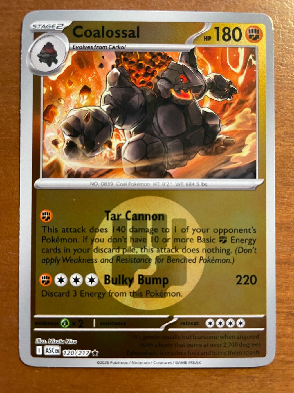 Pokémon Carte collezionabili: Pokemon Coalossal Reverse (Versand gratis) – Nuovo (secondo la descrizione) da Chur venduto da Angerson