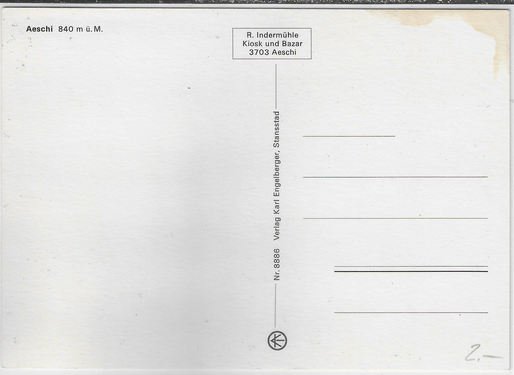 Cartoline postali: Aeschi BE - Multiview – Usato da Ettingen venduto da Kartenplanet 1