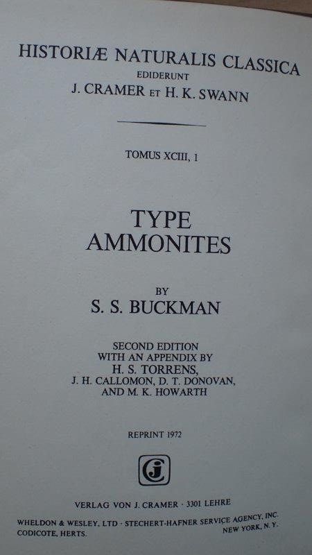 Libri: Type Ammonites von S.S, Buckman – Usato da Rickenbach BL venduto da Oktober68 3