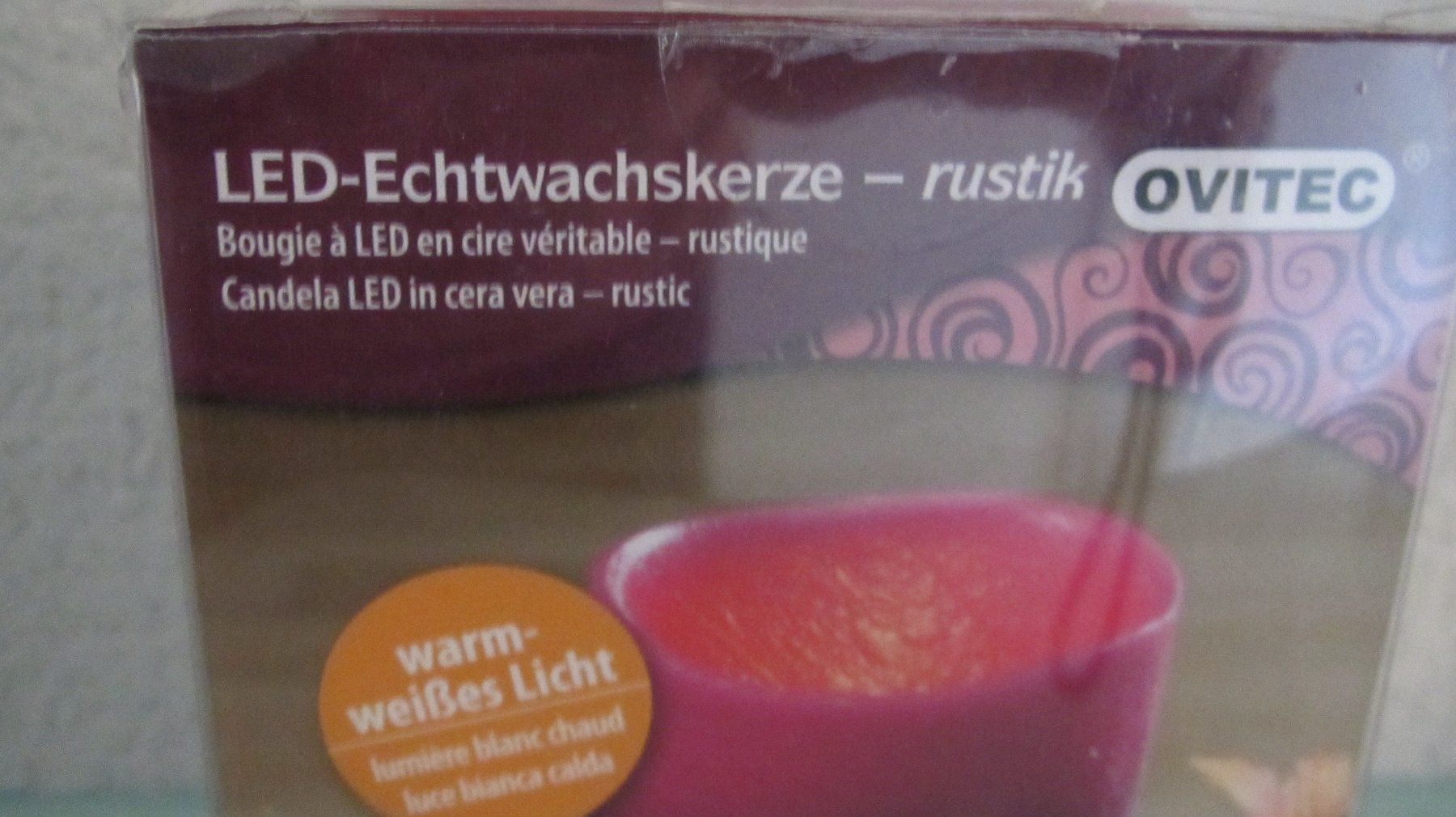Candele: GRANDE BOUGIE LED EN CIRE NATUREL  PROGRAMABLE – Nuovo e nell'imballaggio originale da Murten venduto da Selliot 4
