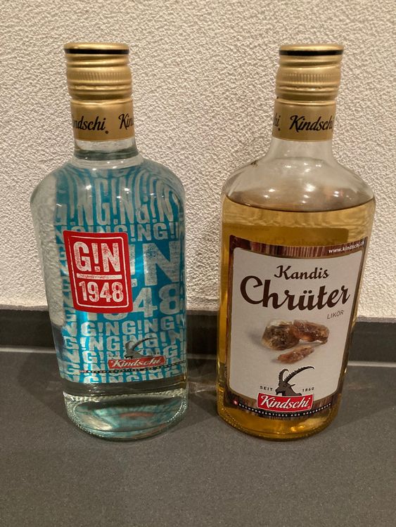 2 Kindschi - Gin 1948 & Kandis Chrüter Likör - 70cl (Neu und ...