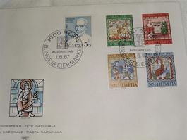 Pro Patria Satz auf Brief 1967