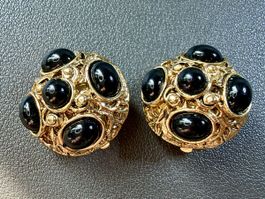 Vintage Ohrringe Clips Luxus Modeschmuck 