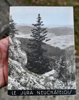 40er/50er Jahre Faltprospekt Le Jura Neuchâtelois mit Karte