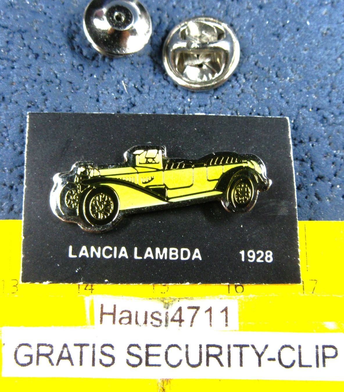 Lancia Placchette & Badge: LANCIA LAMBDA 1928 AUTO OLDI PIN GLASIERT MIT SECURITY-CLIP – Usato da Ettingen venduto da Hausi4711