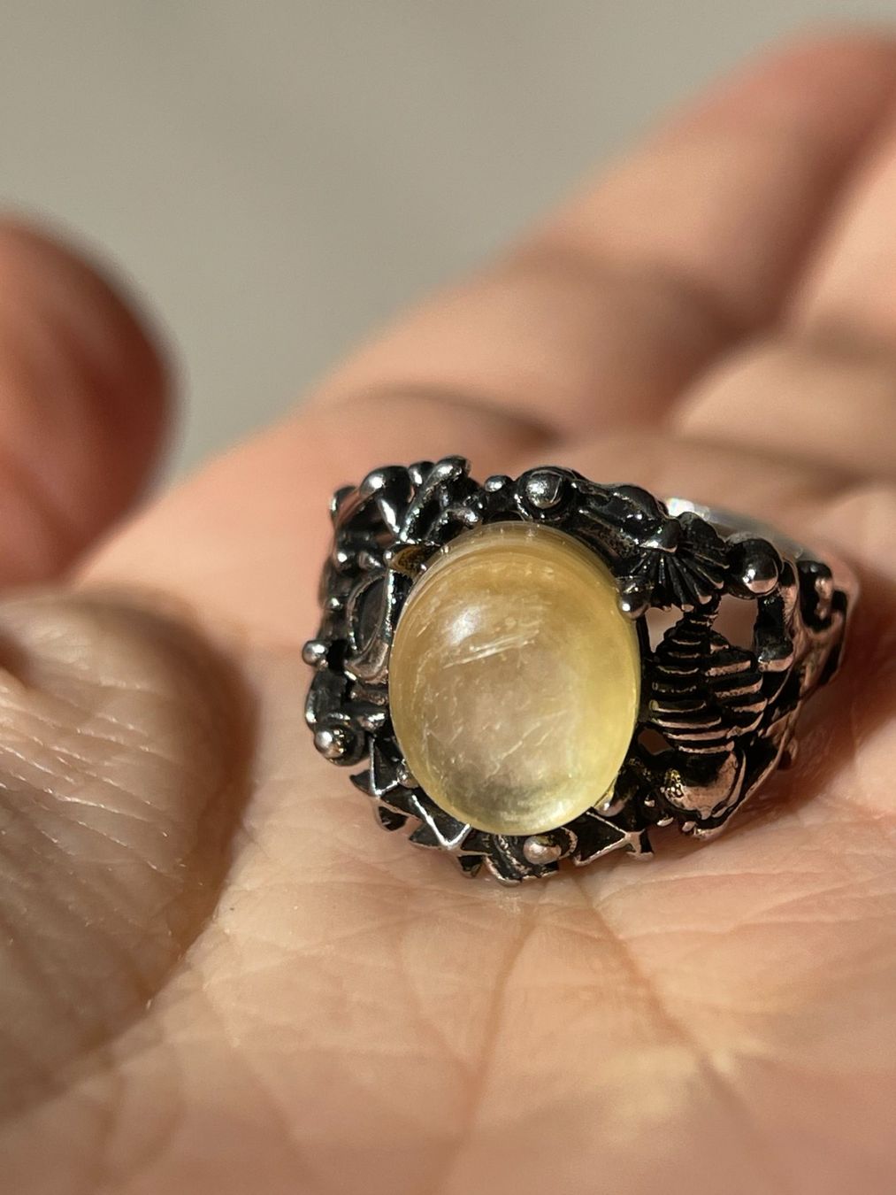 Anelli: Premium Vintage-Ring mit Phlogopit Verstellbar – Nuovo e nell'imballaggio originale da Schiers venduto da sisikristall