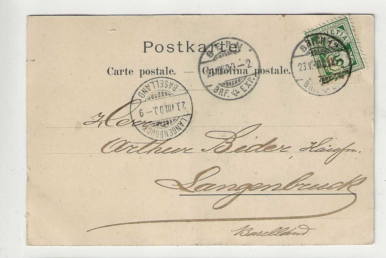 Cartoline postali: Ottenleuebad, Litho1900 – Usato da Spiez venduto da Niesen20 1