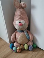 Handgemachter Hase inkl. Deko ca. 57 cm Hoch Ostern