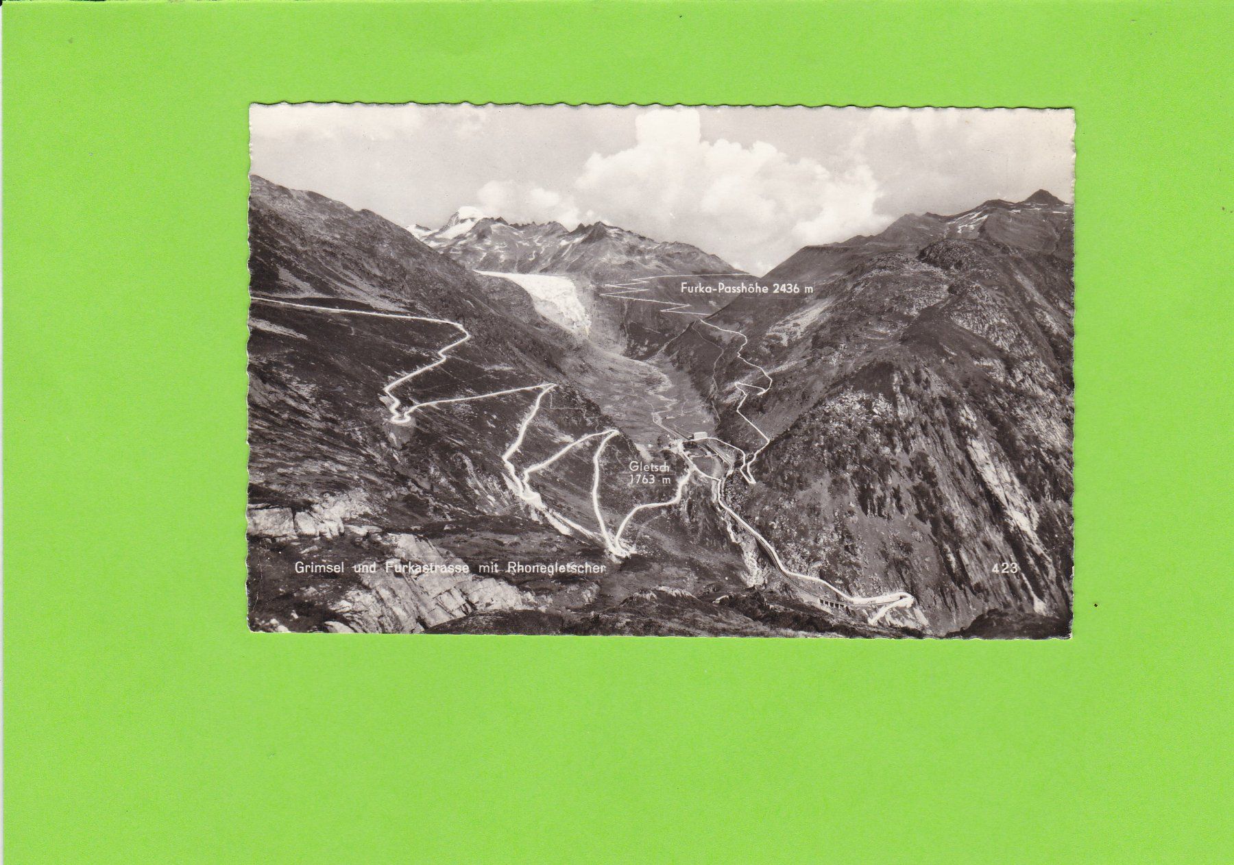 Cartes postales: Grimsel-und Furkastrasse-Rhonegletscher – D'occasion à St. Peterzell par neckertal