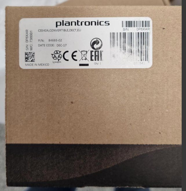 Plantronics Cuffie: Plantronics CS540 Schnurloses Headset, DECT – Nuovo e nell'imballaggio originale da Kiesen venduto da Bestseller 1