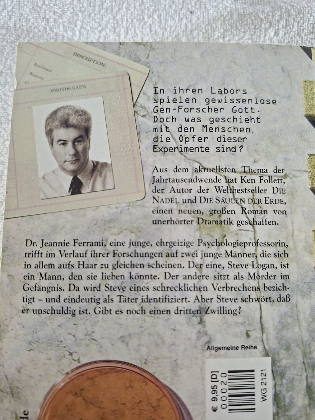 Libri: Ken Follett, Der dritte Zwillinge,  Taschenbuch  – Usato da Grindelwald venduto da carro5 1