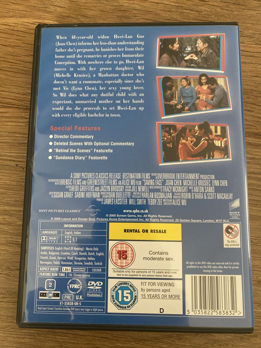 Tutti i DVDs: Saving Face DVD, UK Import – Usato da Rüschlikon venduto da Granulat204 1