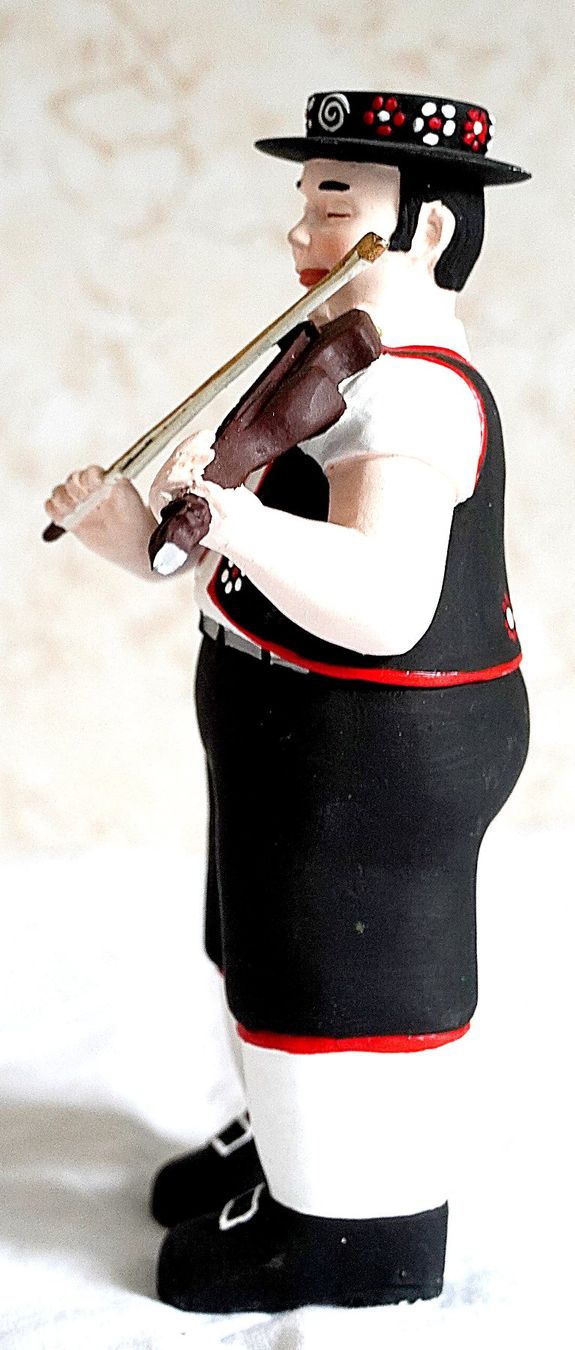 Statuette: Appenzeller Musiker Steingut – Usato da Baar venduto da 2cvbaar 3