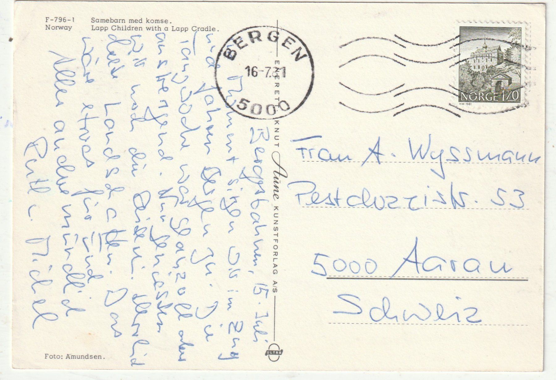 Cartoline postali: Schöne Kinderkarte – Usato da Lumbrein venduto da made02 1