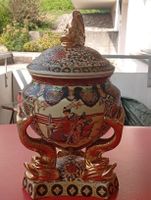 Dose mit Deckel Satsuma Stil Porzellan H28 cm