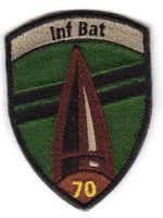 Badge Inf Bat 70 braun