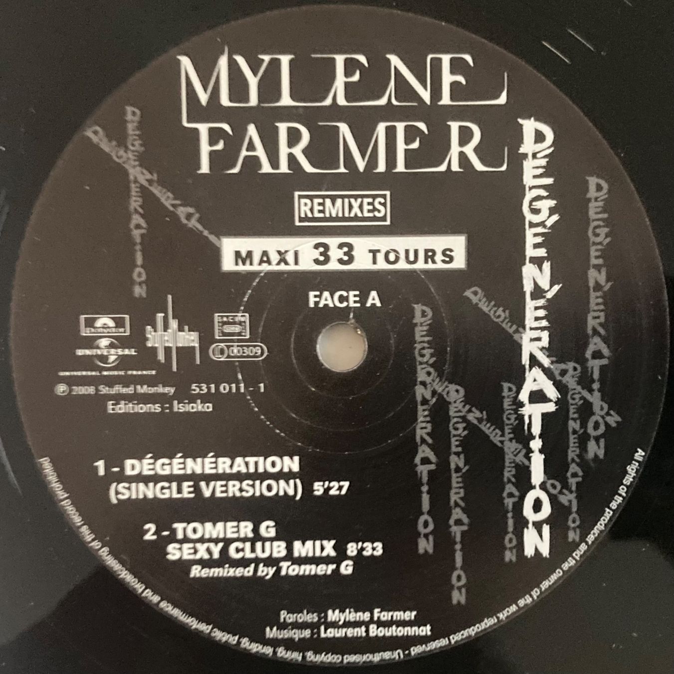 Dischi in vinile: MYLÈNE FARMER - DÉGÉNÉRATION (REMIXES) – Usato da Poliez-Pittet venduto da Newtown-Records 2
