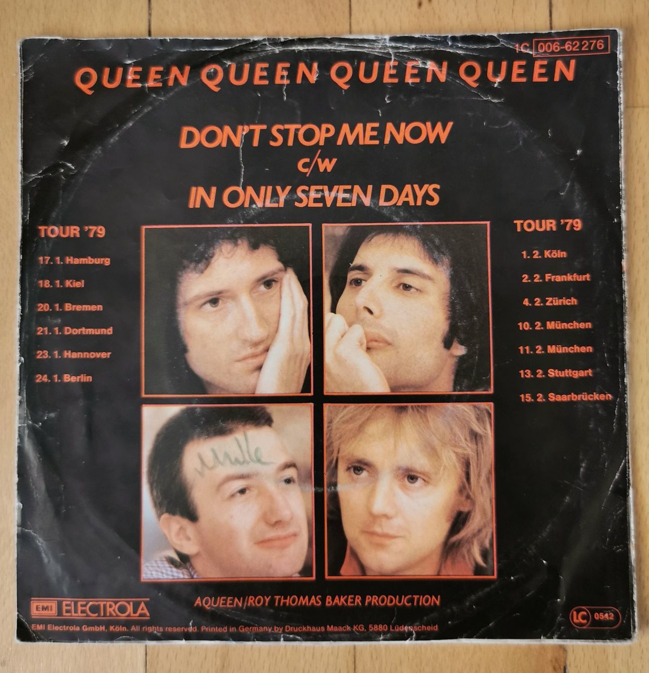 Dischi in vinile: Queen - "Don't Stop Me Now" 7" Vinyl 1978 – Usato da Birsfelden venduto da dsc_f8gx 1