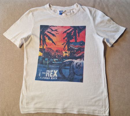 Cooles T-Rex T-Shirt für Kids - California Beach Motiv