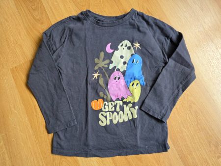 Langarmshirt Motiv Geister grau Grösse 128