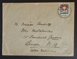 JB2) 1926, Pro Juventute, Brief mit Vollstempel Kt. 40.-+
