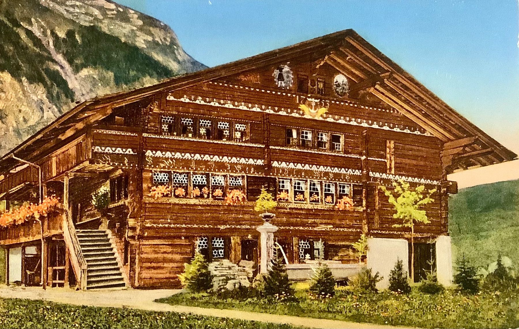 Cartoline postali: BERNERHAUS - Chalet Bernois - Berner Oberland – Usato da Root venduto da ENGLAND-TREASURES 1