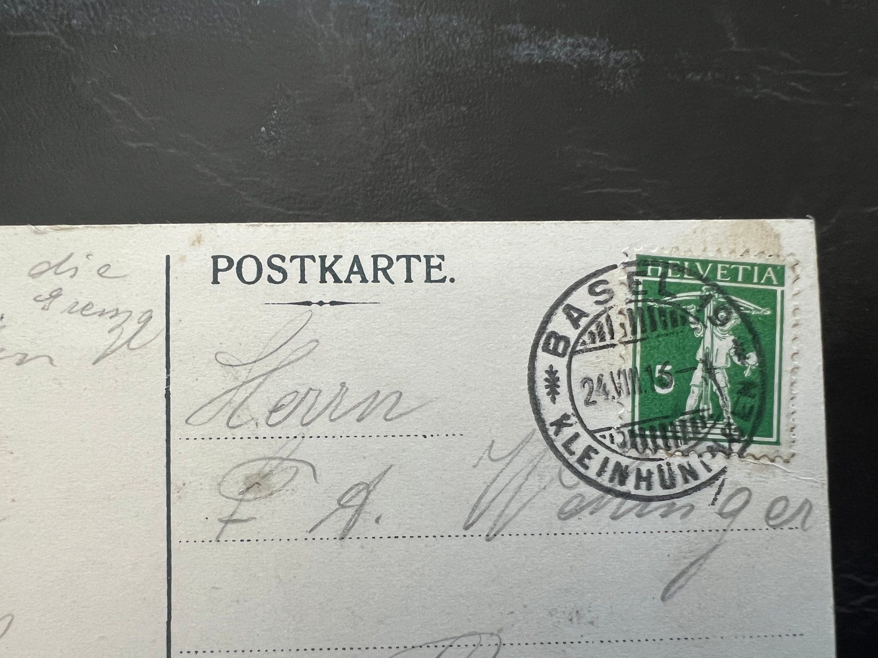 Cartoline postali: AK 1916 Beatushöhlen Eingang   (G3472) – Usato da Hinwil venduto da Sidi4 1