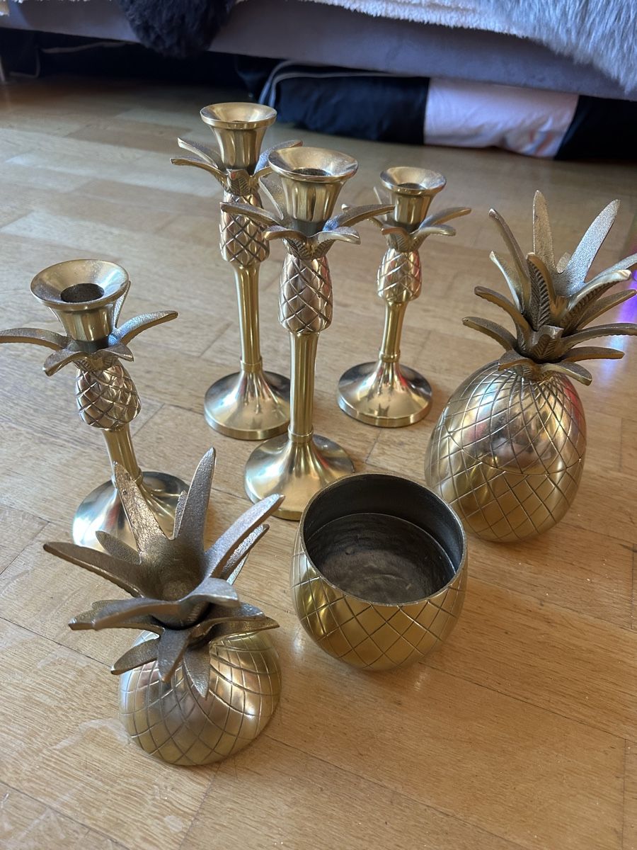 Tutte le decorazioni: Deko Set Ananas Messing top – Usato da Bern venduto da womiman 1
