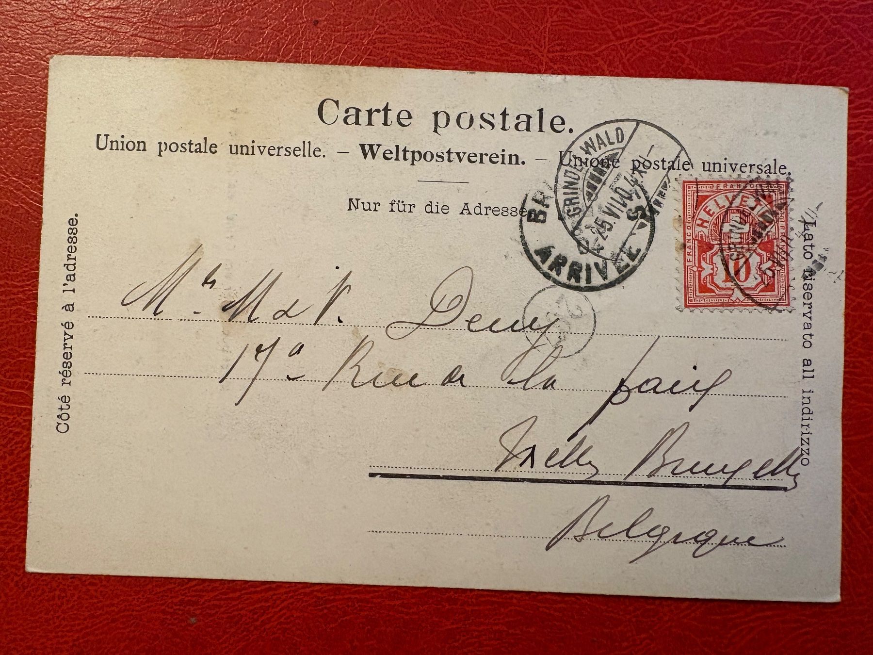 Cartoline postali: 1904 // Milchbachleiter am Grindelwaldgletscher – Usato da St-Légier-La Chiésaz venduto da Theo005 1
