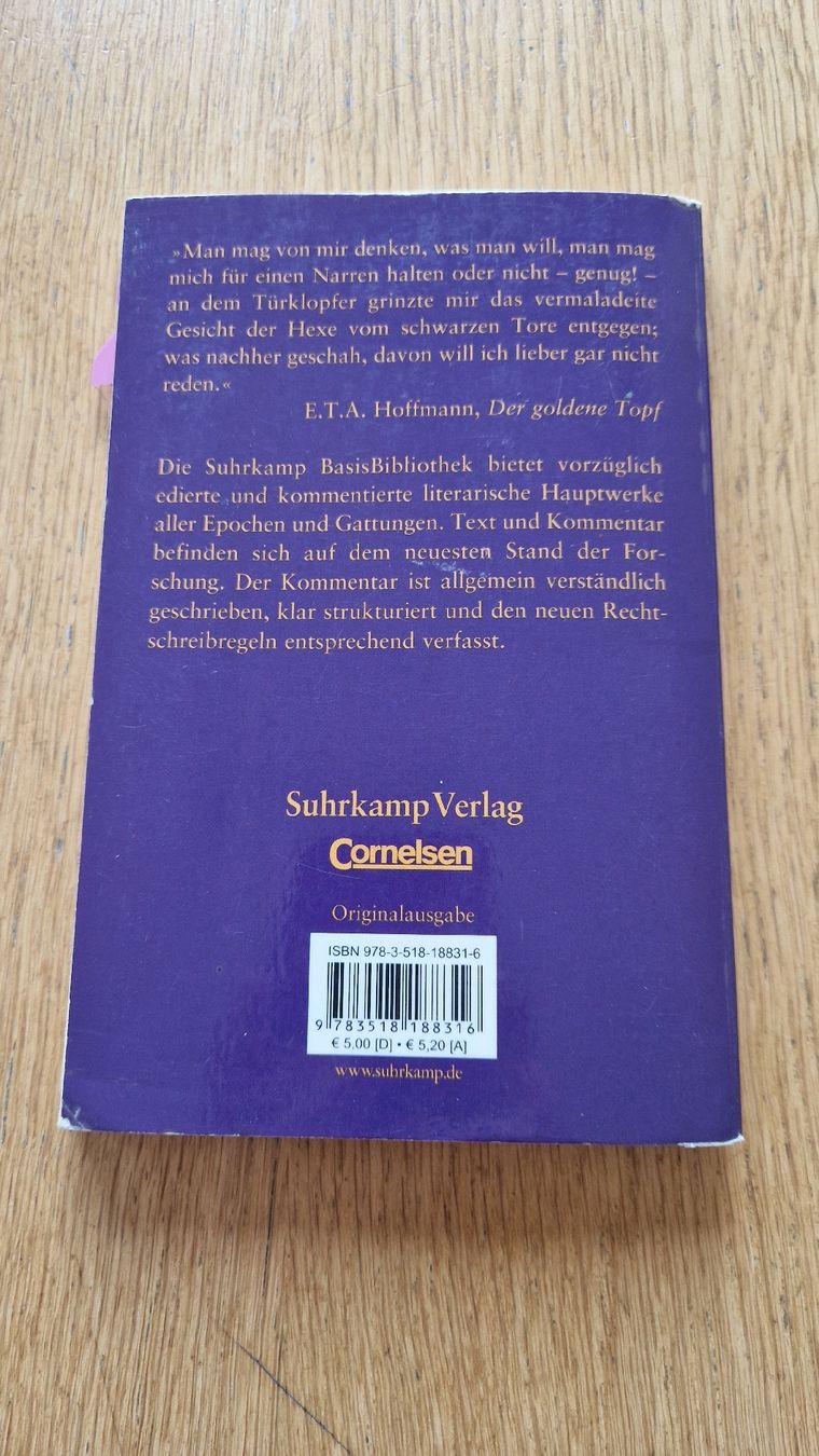 Bücher: Der goldene Topf - E.T.A. Hoffmann – Gebraucht aus Walenstadt von jan_dcn2 1